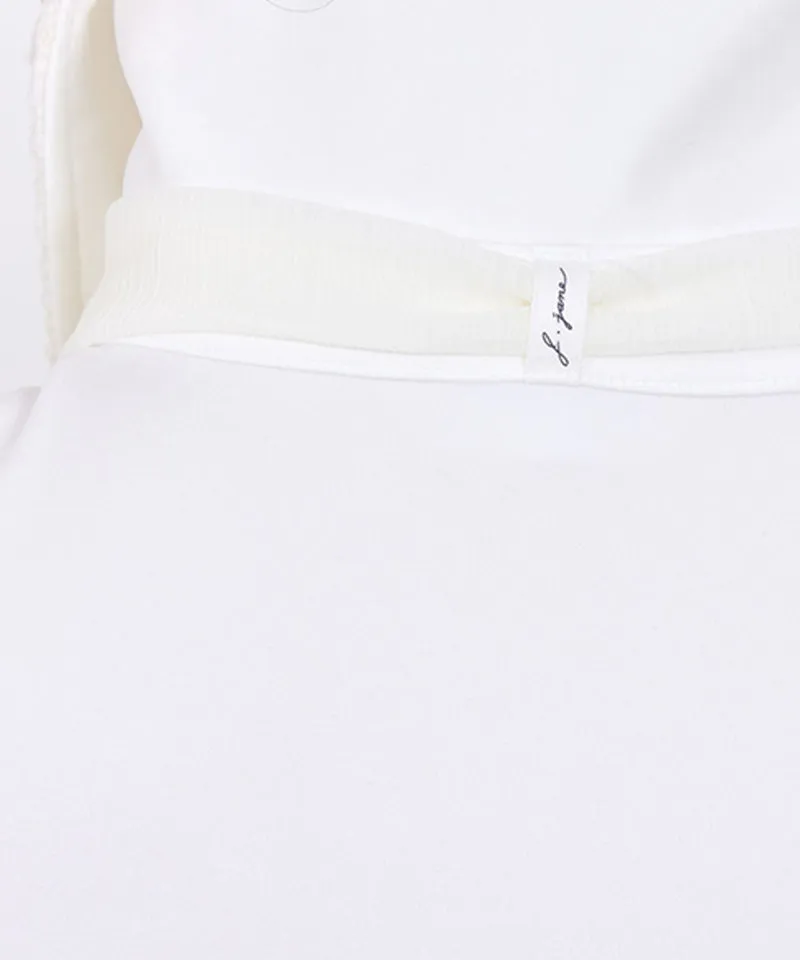 J.Jane Tweed Scarf T-Shirt - White