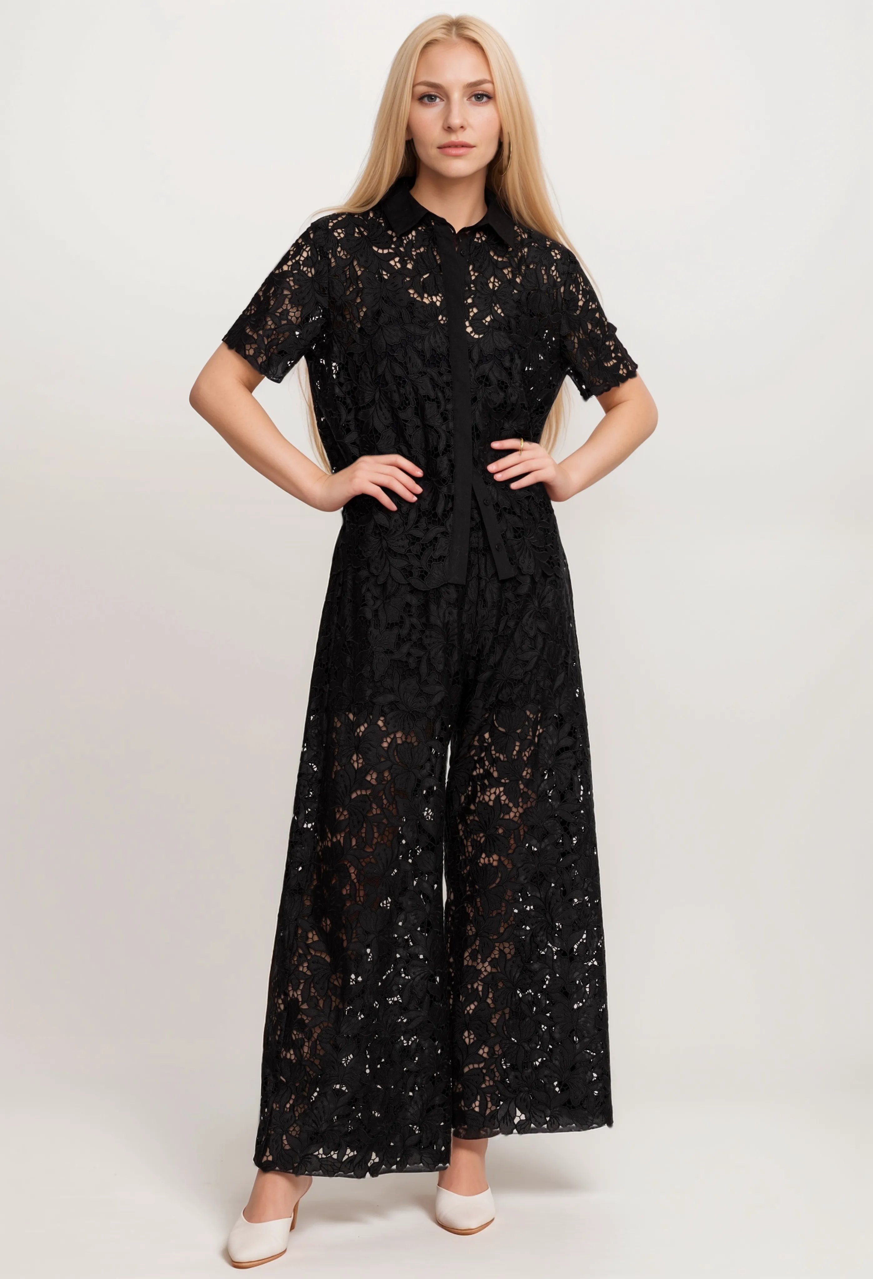 Johnny Was Jade Kitt Lace Easy Pants L64024 Boho Chic