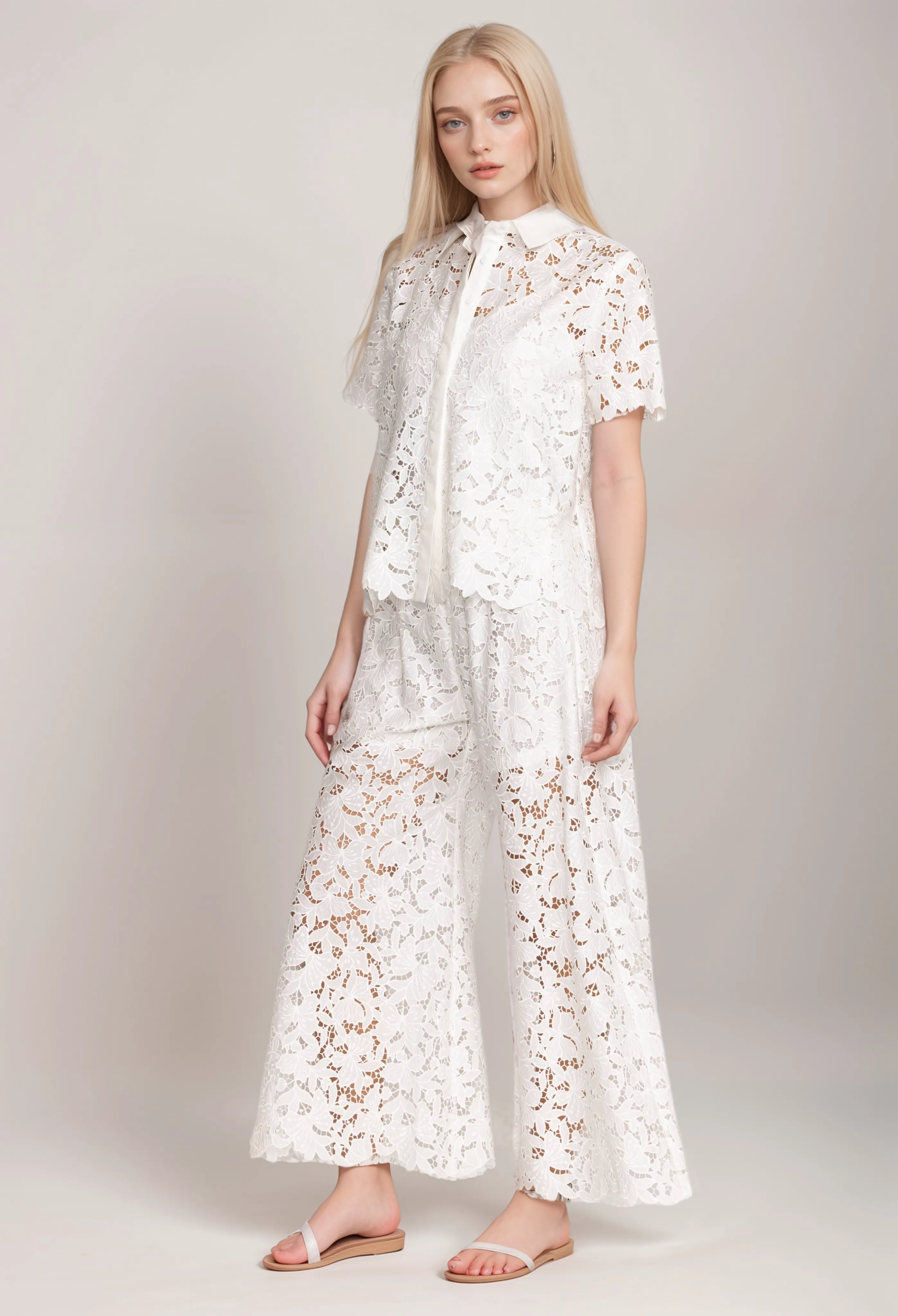 Johnny Was Jade Kitt Lace Easy Pants L64024 Boho Chic