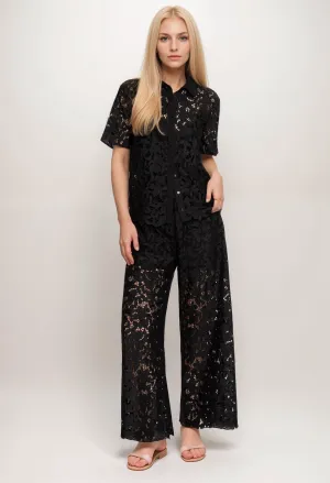 Johnny Was Jade Kitt Lace Easy Pants L64024 Boho Chic