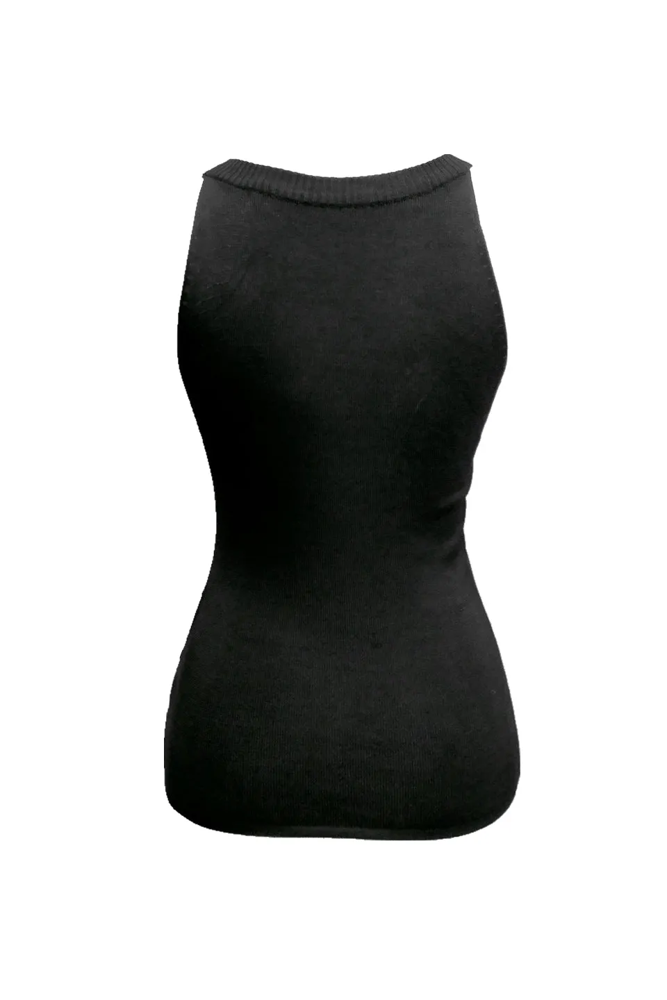 June sequined knit top in black and white
