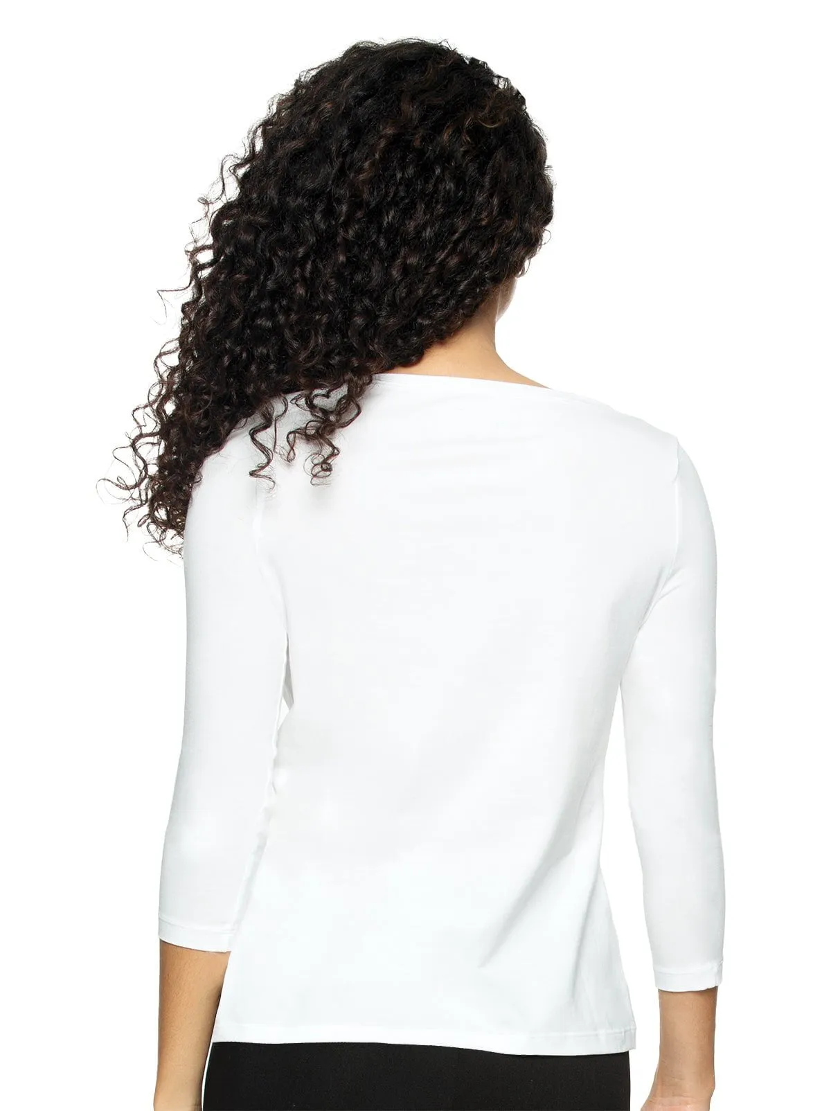Key Item Boat Neck 3/4 Sleeve Top