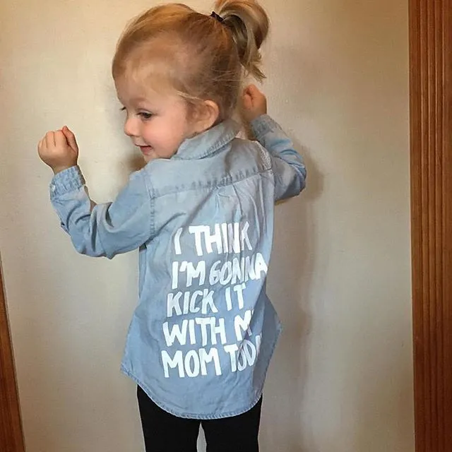 Kickin' it with Mom Denim