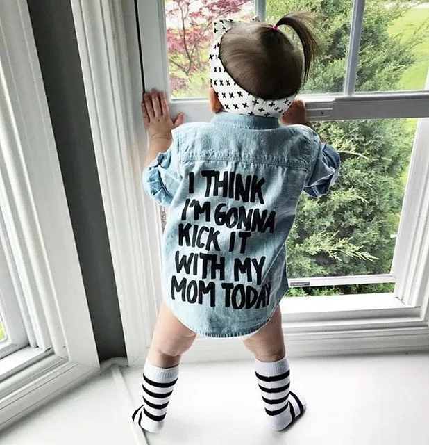 Kickin' it with Mom Denim