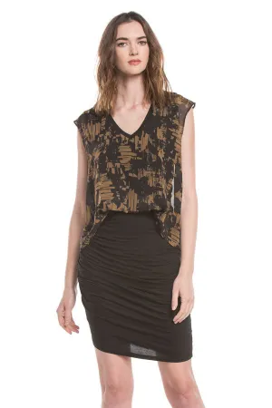 Kiko Dress | Shattered Bricks Print