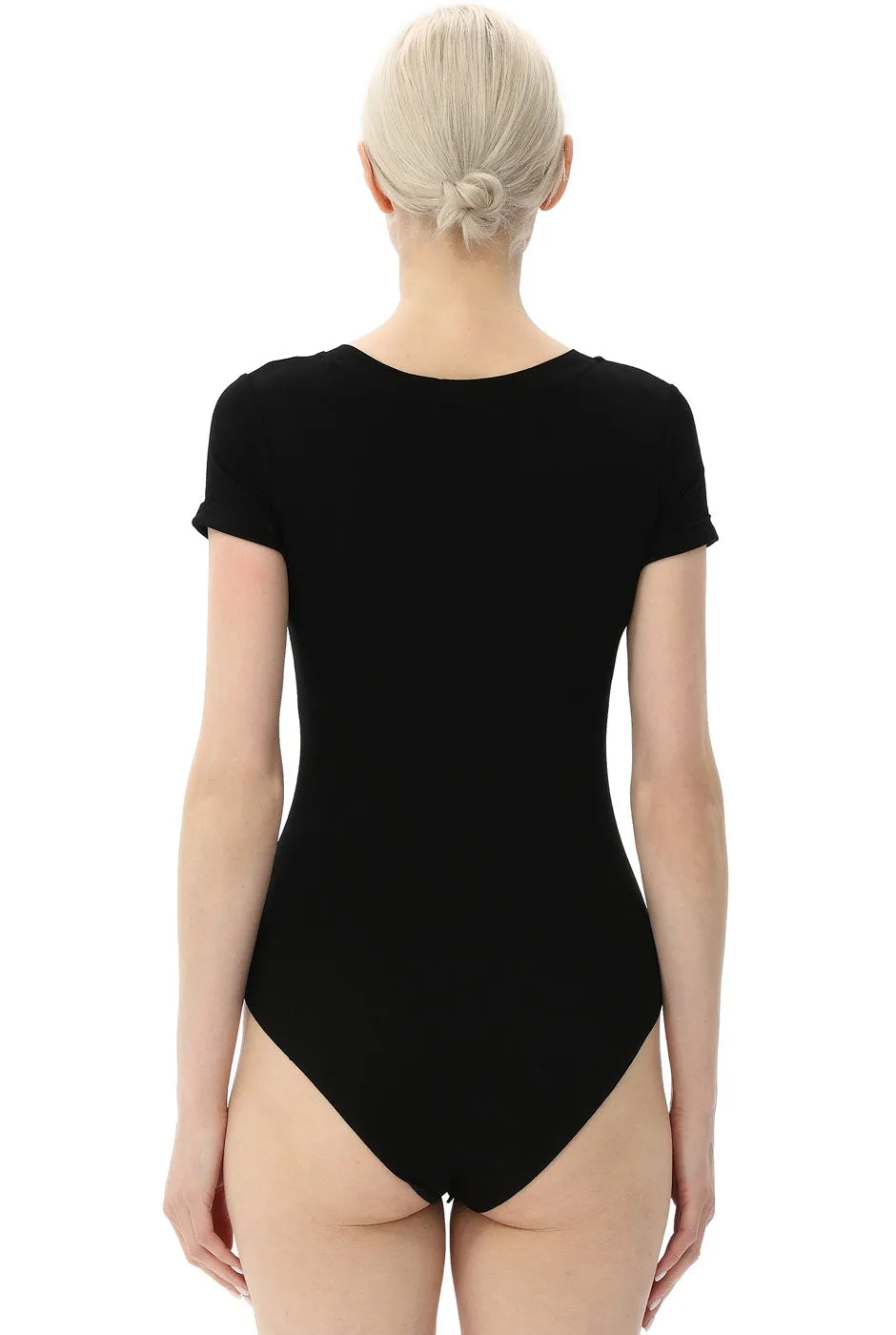 Kimi   Kai Women's V-Neck Basic Bodysuit