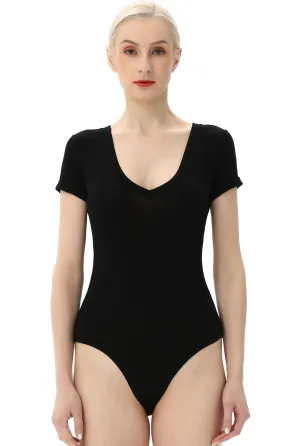 Kimi   Kai Women's V-Neck Basic Bodysuit