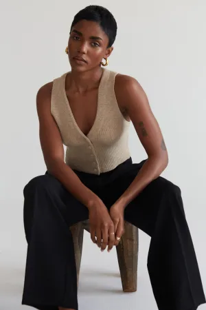 Knit Button Vest