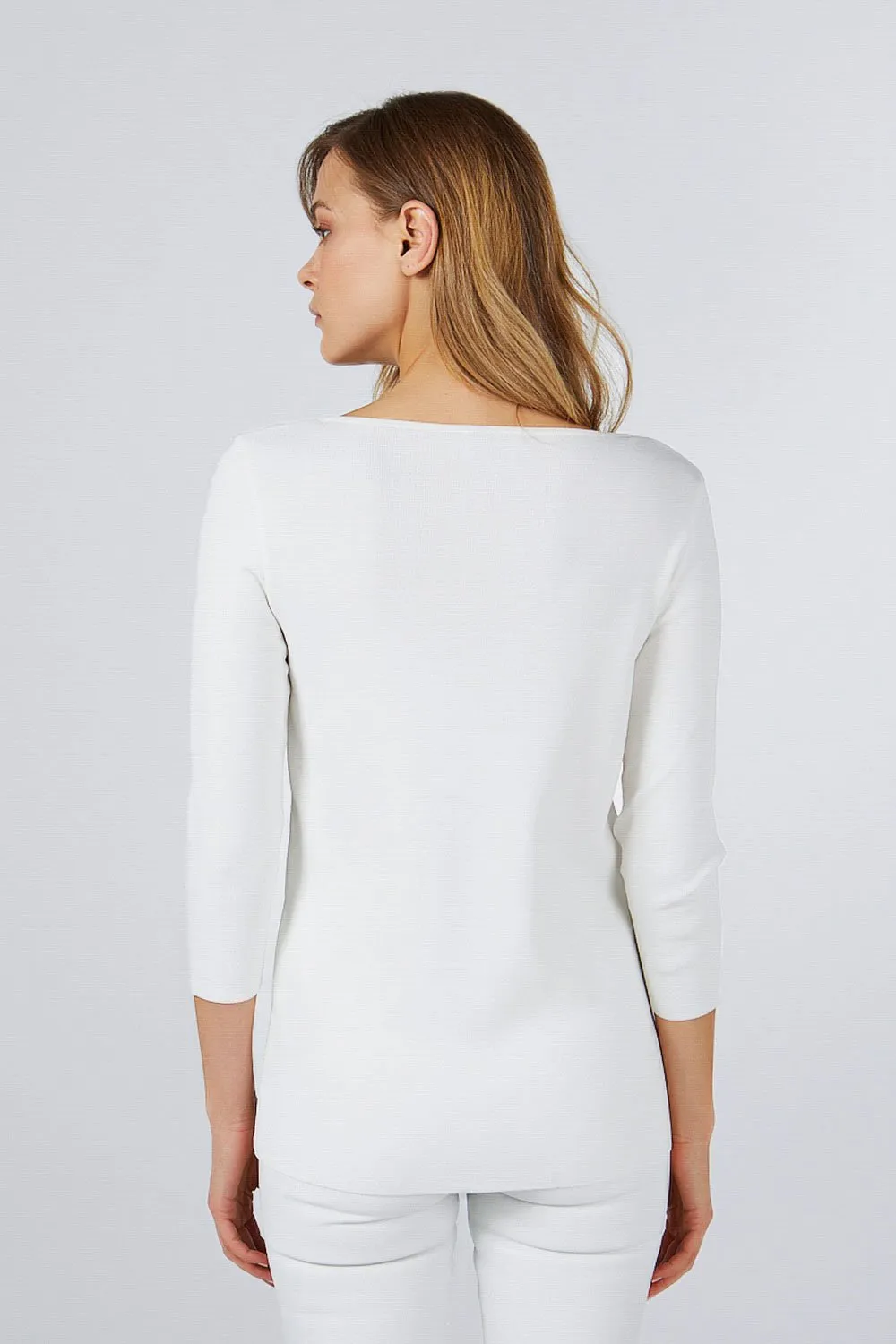 KNITWEAR SWEATER WITH CROSS DETAIL IN THE FRONT