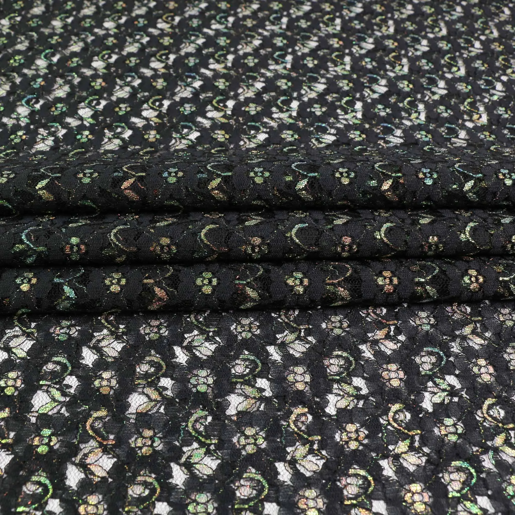 Lace - Black, iridescent