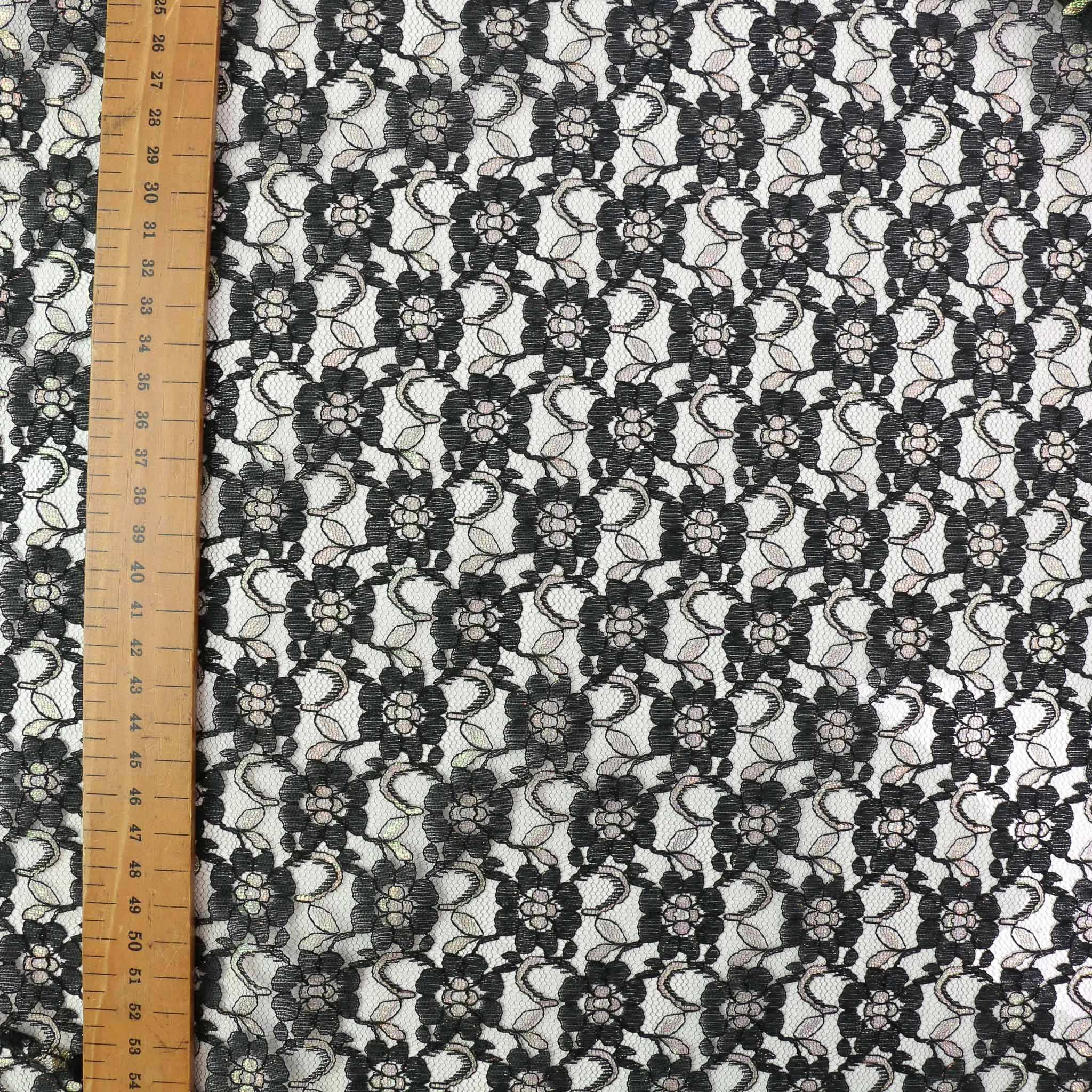 Lace - Black, iridescent