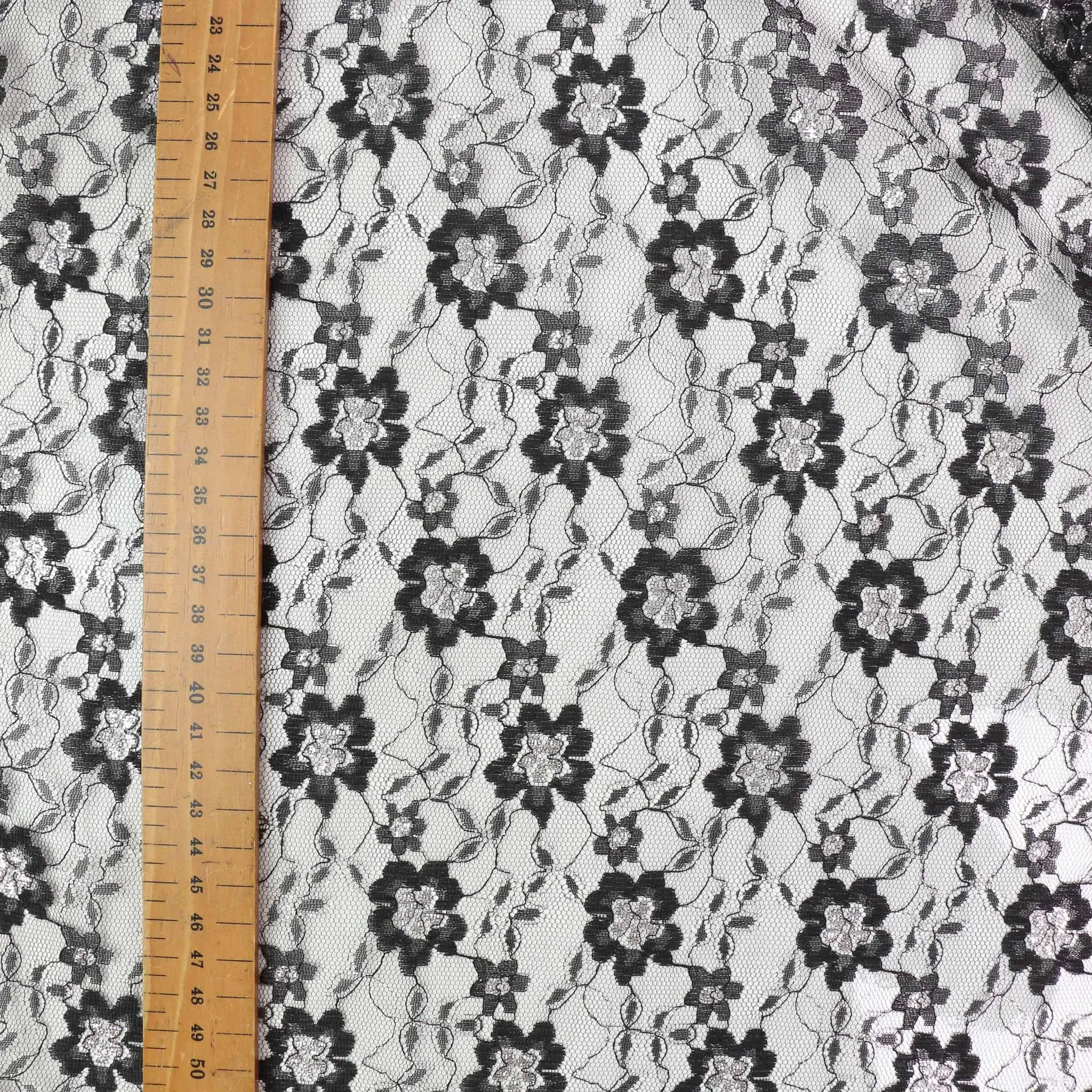 Lace - Black, silver