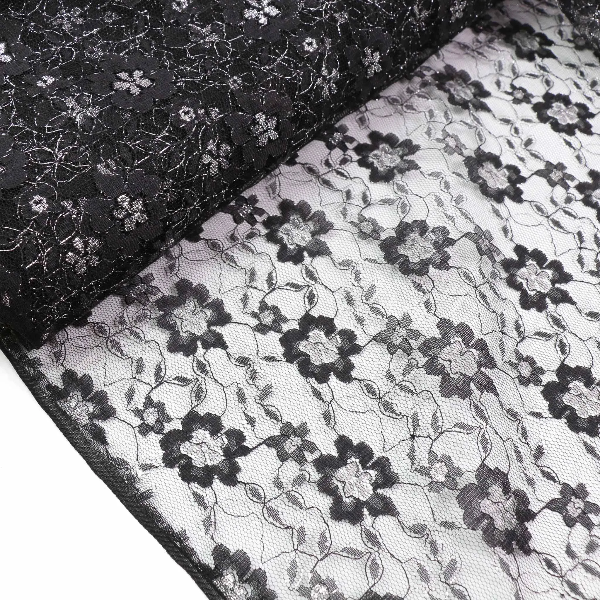 Lace - Black, silver