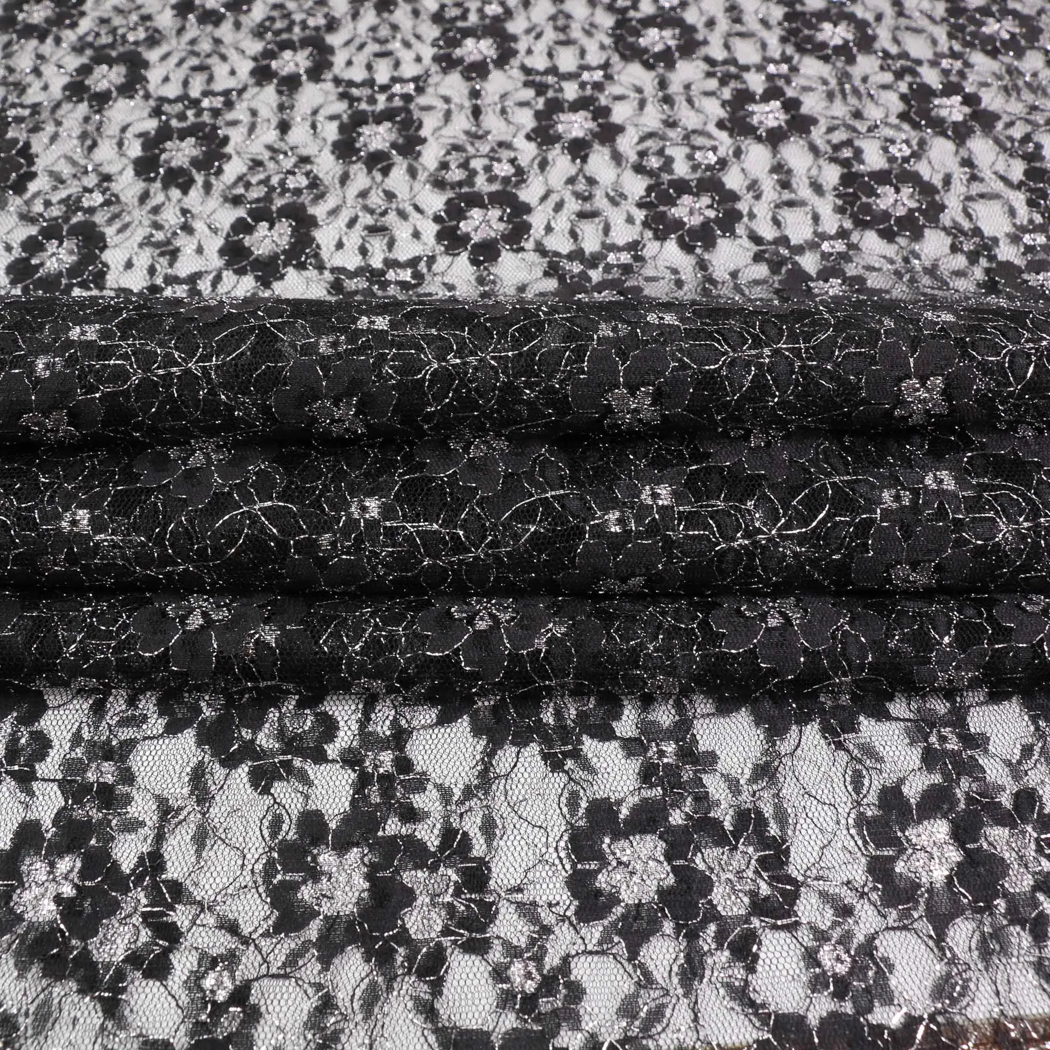 Lace - Black, silver