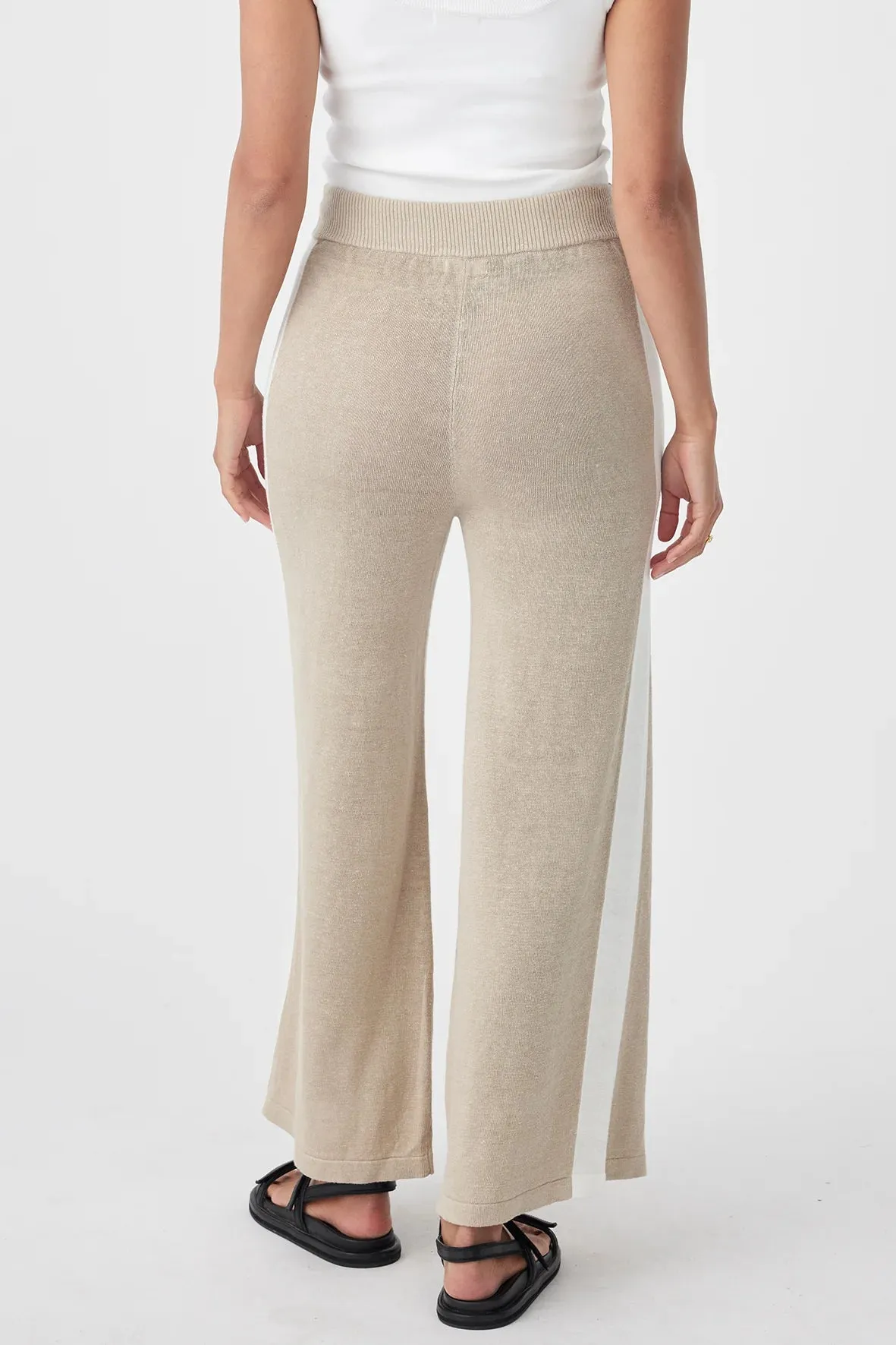 Larri Pant - Taupe & Cream