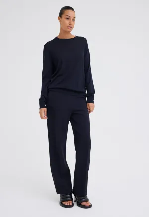 Layton Merino Wool Sweater - Darkest Navy