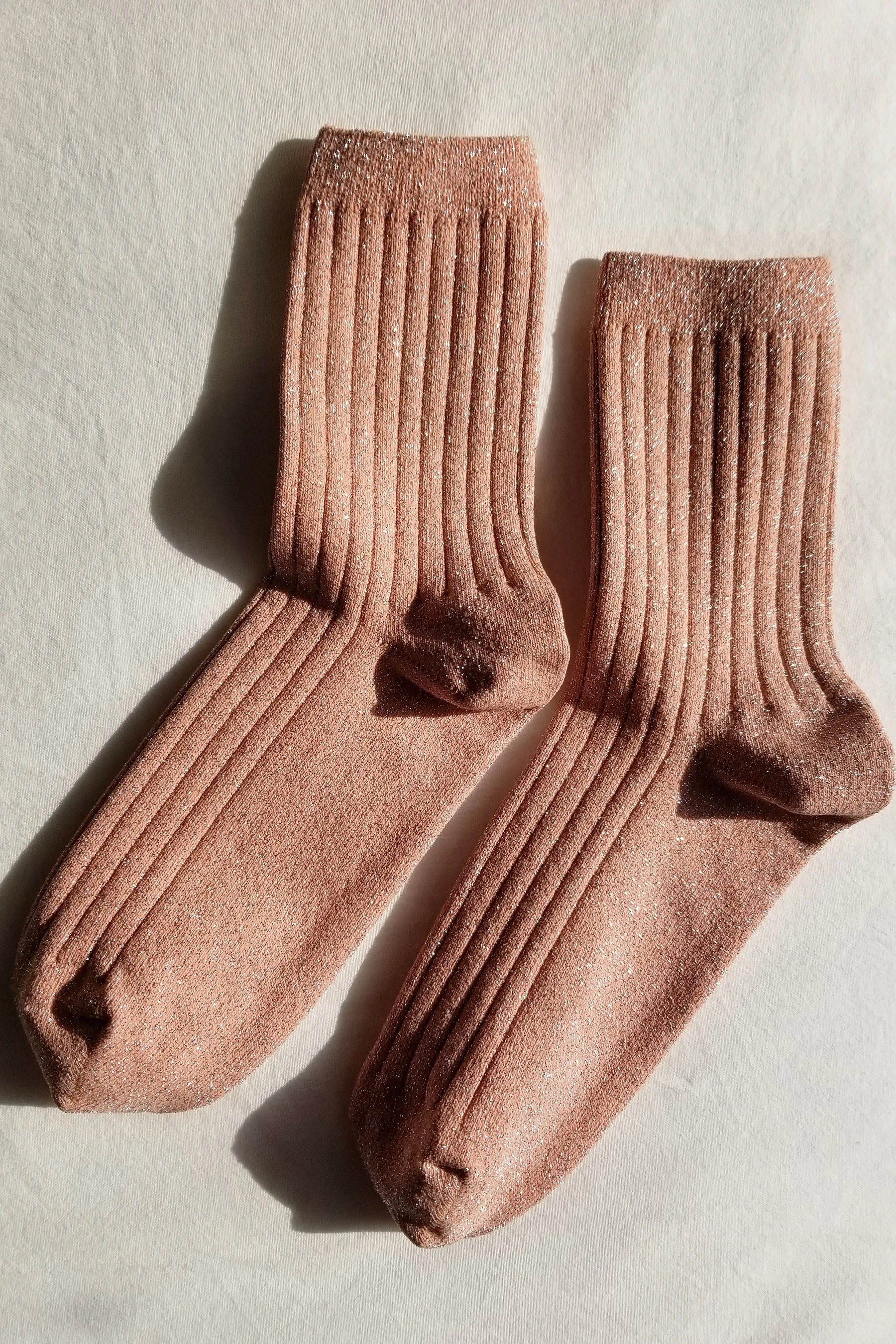Le Bon Shoppe Her Socks (Coral Glitter)
