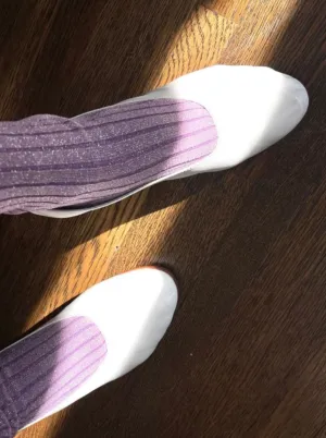 Le Bon Shoppe Her Socks- Lilac Glitter