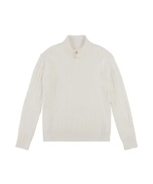 LE SONNET Duke Cable Knit - Cream