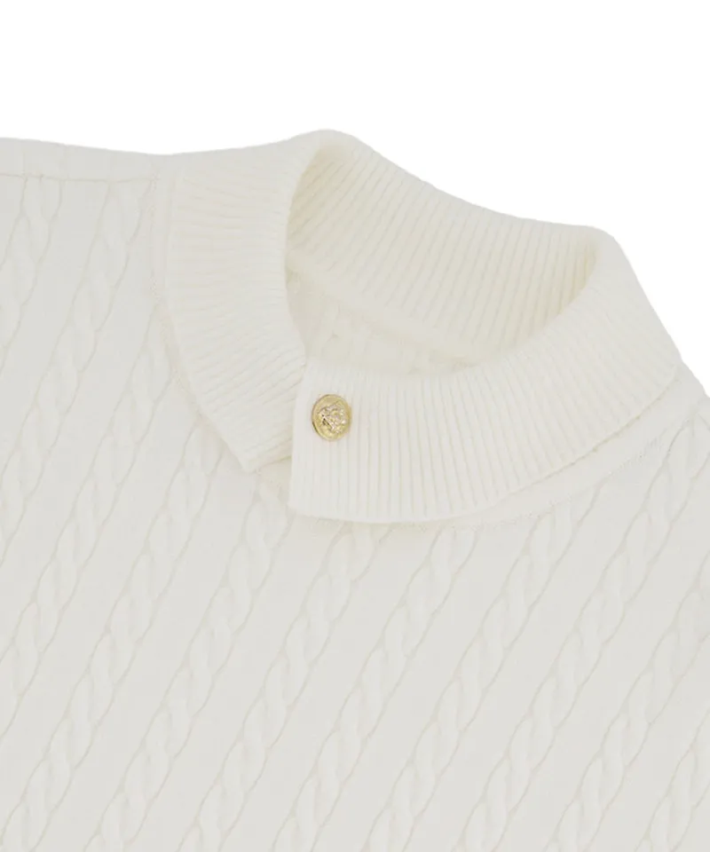 LE SONNET Duke Cable Knit - Cream