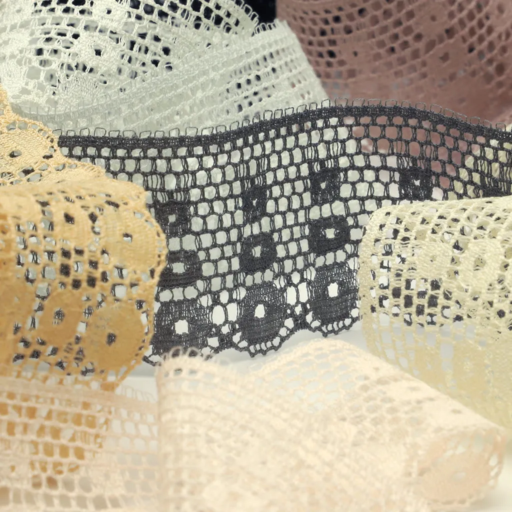 Leavers Trimming Lace #61 Azuki