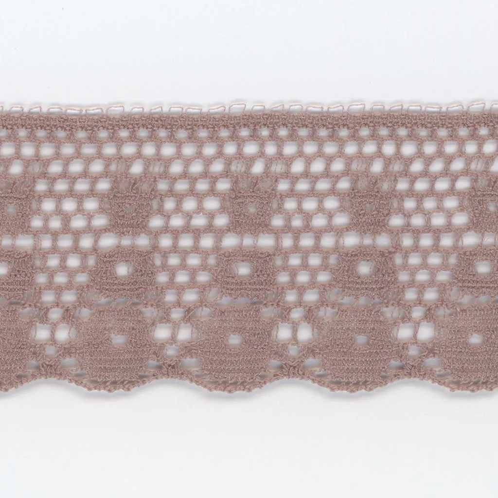 Leavers Trimming Lace #61 Azuki