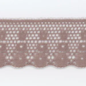 Leavers Trimming Lace #61 Azuki
