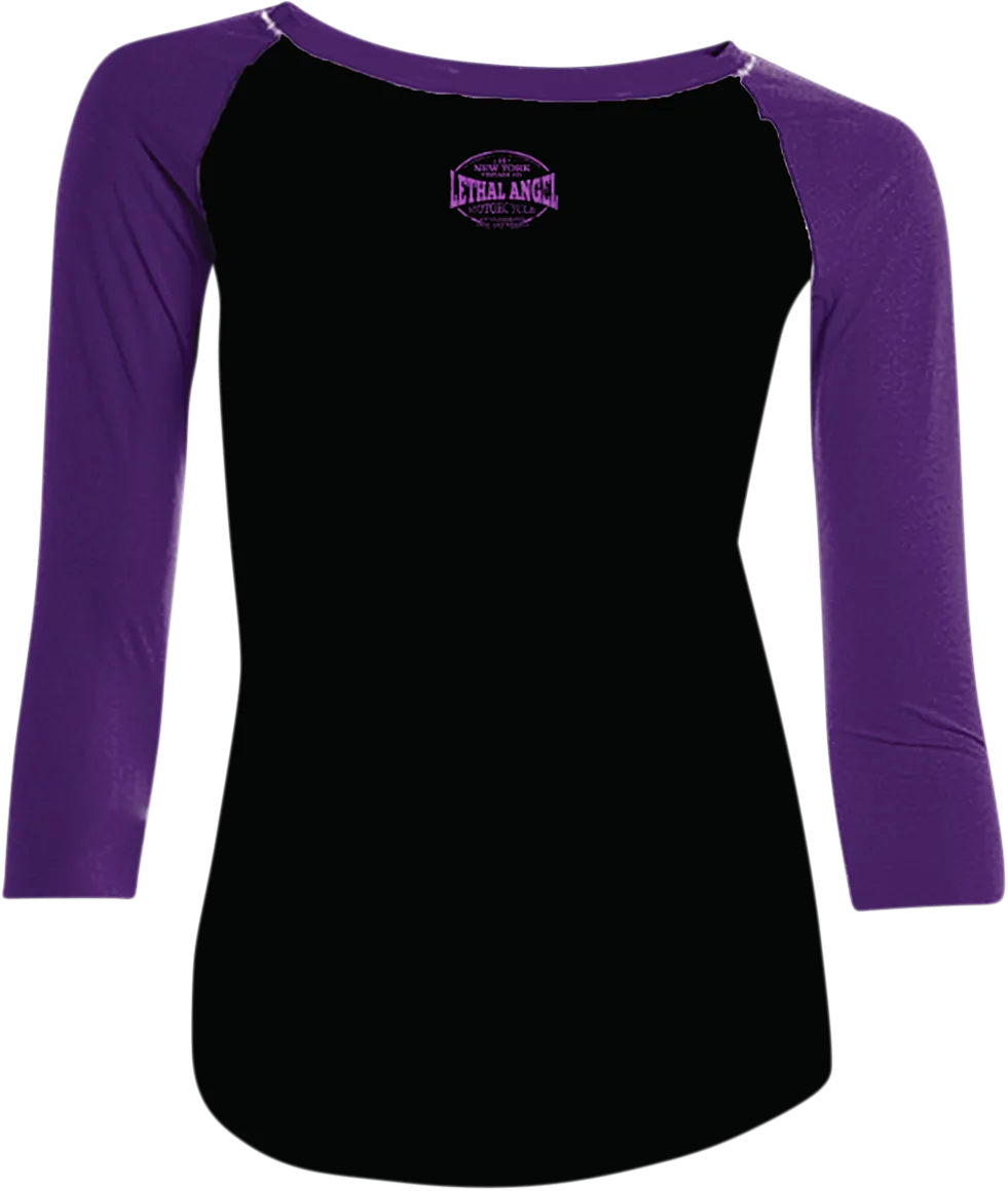 LETHAL THREAT Women's Control T-Shirt - Black/Purple