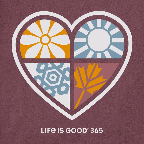 Life Is Good Women's Tee, Mahogany Brown (Size L)