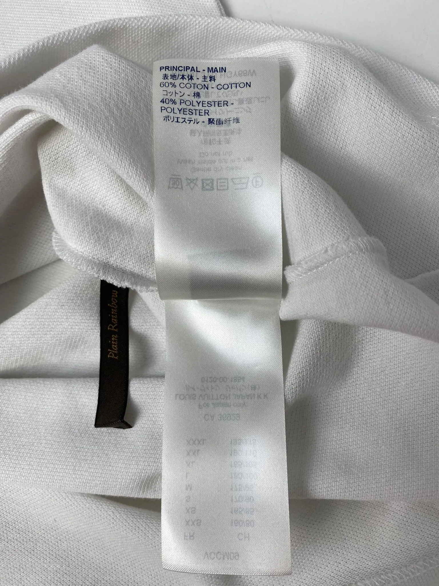 LV Rainbow Collar Half Zip Polo