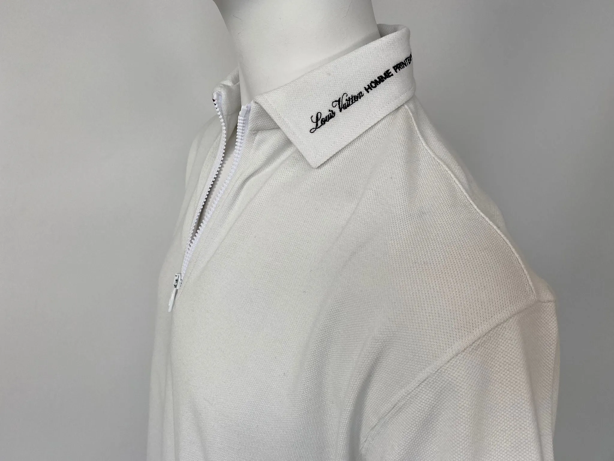 LV Rainbow Collar Half Zip Polo