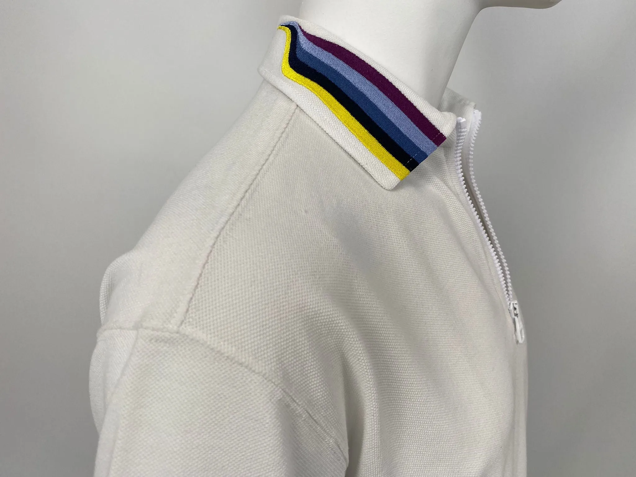 LV Rainbow Collar Half Zip Polo