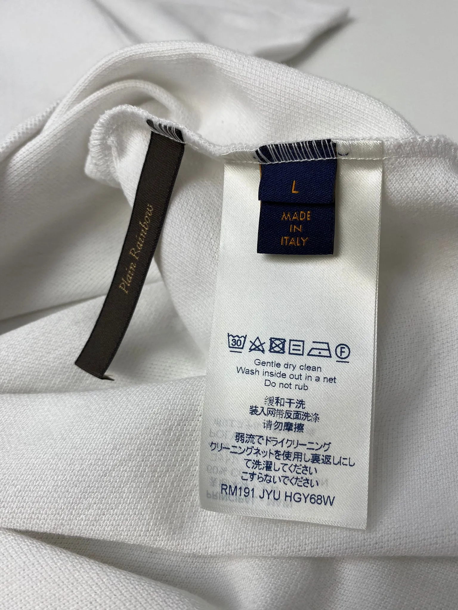 LV Rainbow Collar Half Zip Polo