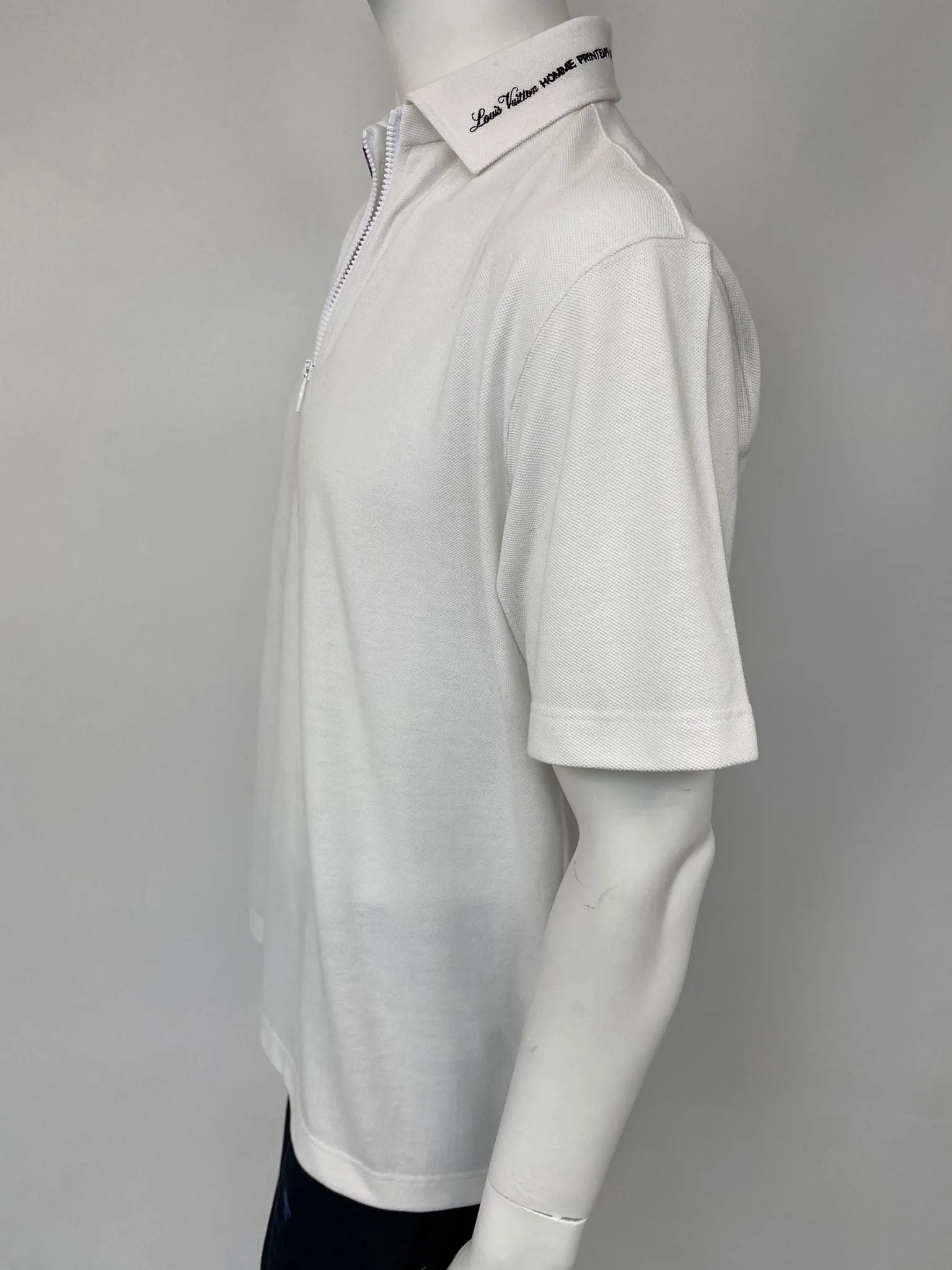LV Rainbow Collar Half Zip Polo