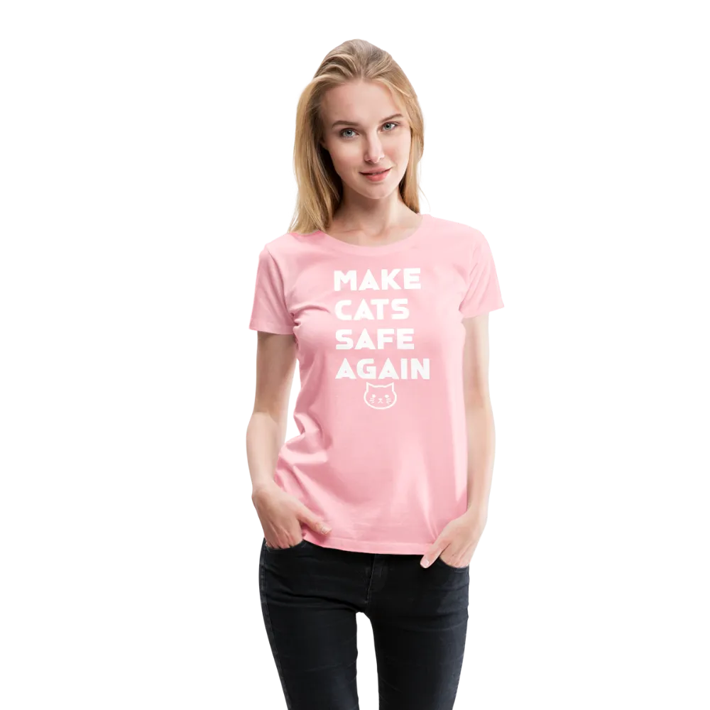 Make Cats Safe Again" Women's Premium Tee – Purr-fectly Powerful!