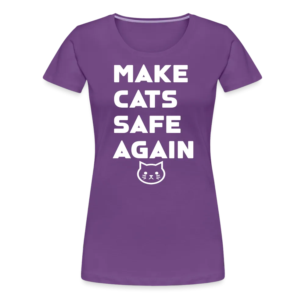 Make Cats Safe Again" Women's Premium Tee – Purr-fectly Powerful!
