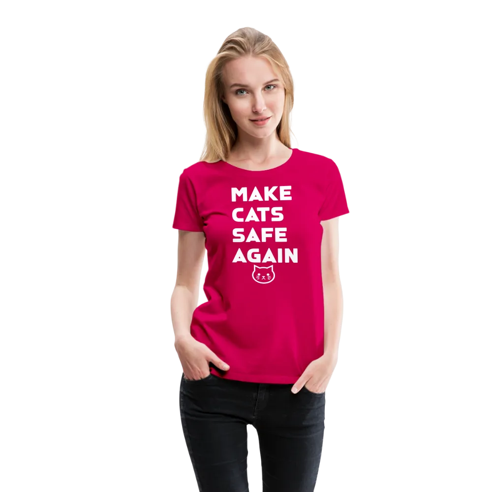 Make Cats Safe Again" Women's Premium Tee – Purr-fectly Powerful!
