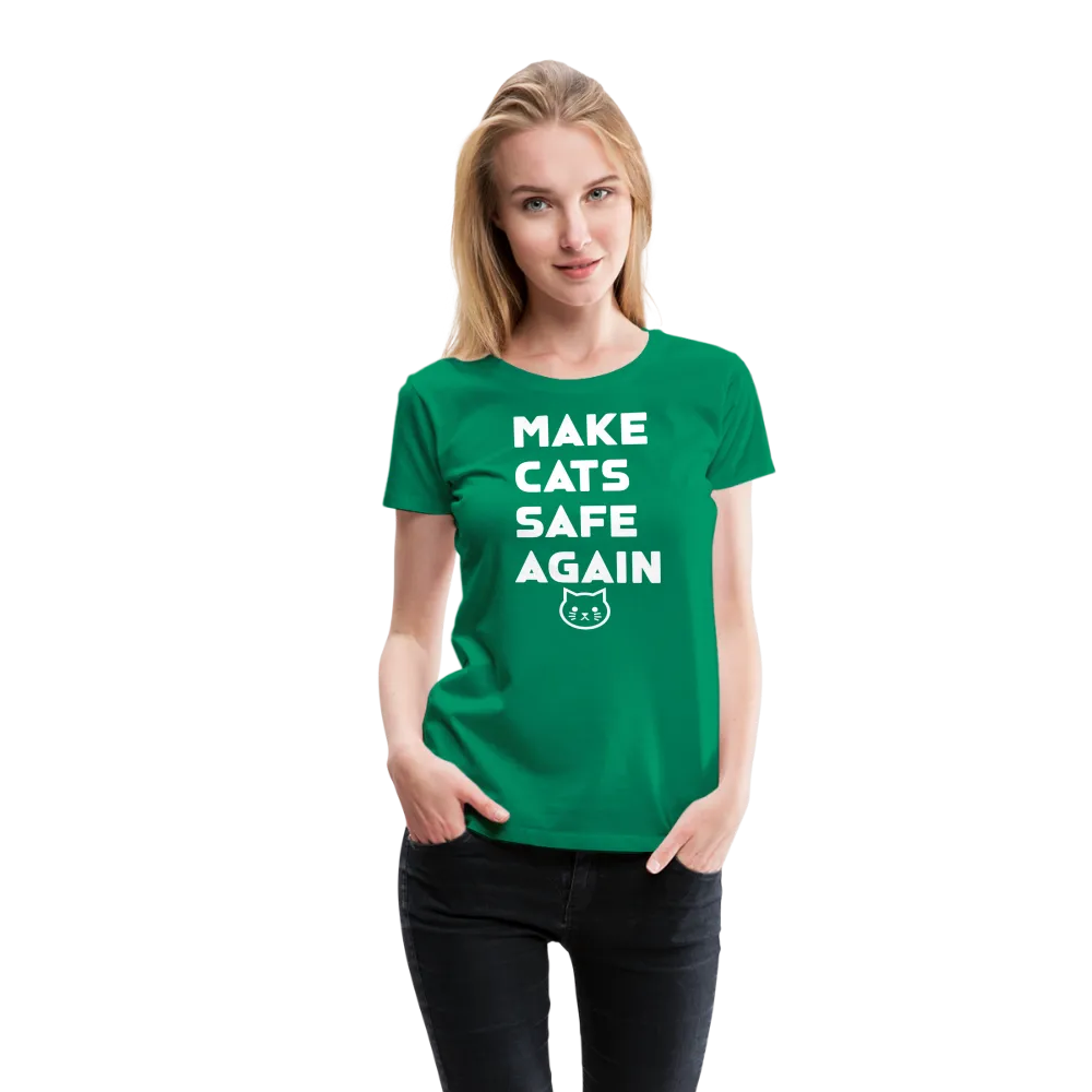 Make Cats Safe Again" Women's Premium Tee – Purr-fectly Powerful!
