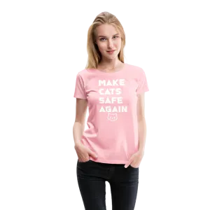 Make Cats Safe Again" Women's Premium Tee – Purr-fectly Powerful!