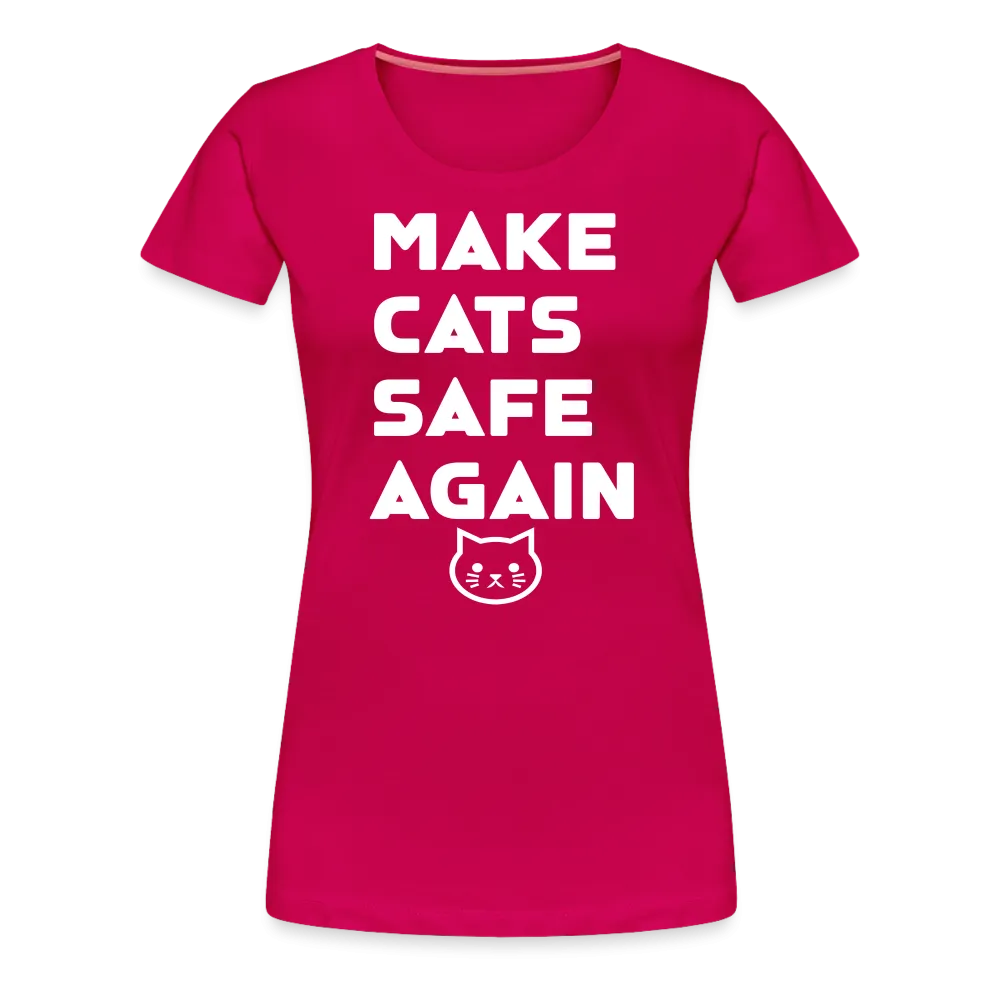 Make Cats Safe Again" Women's Premium Tee – Purr-fectly Powerful!
