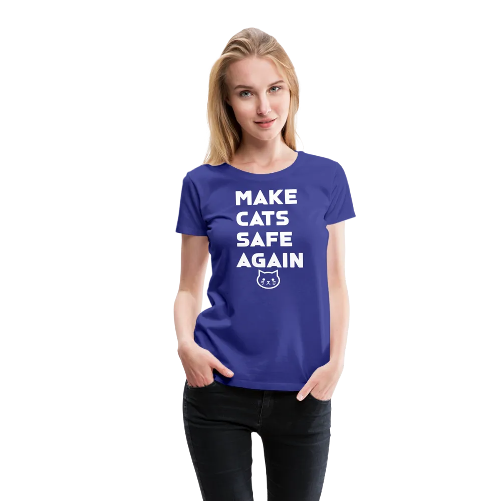 Make Cats Safe Again" Women's Premium Tee – Purr-fectly Powerful!