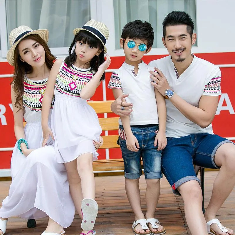 Matching Family Outfit Mother Daughter Chiffon Dress