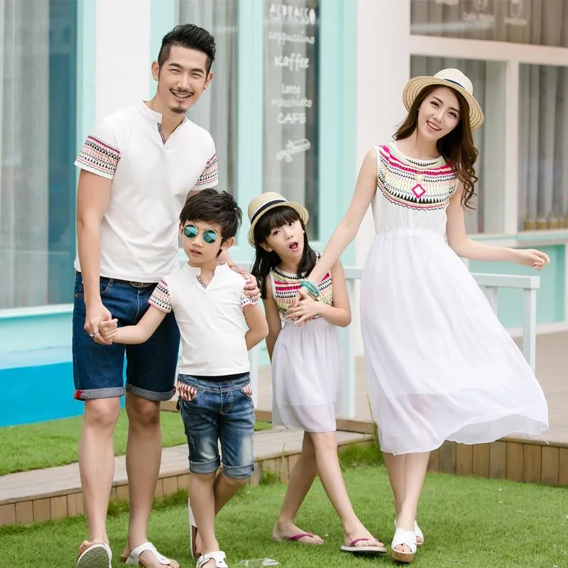 Matching Family Outfit Mother Daughter Chiffon Dress