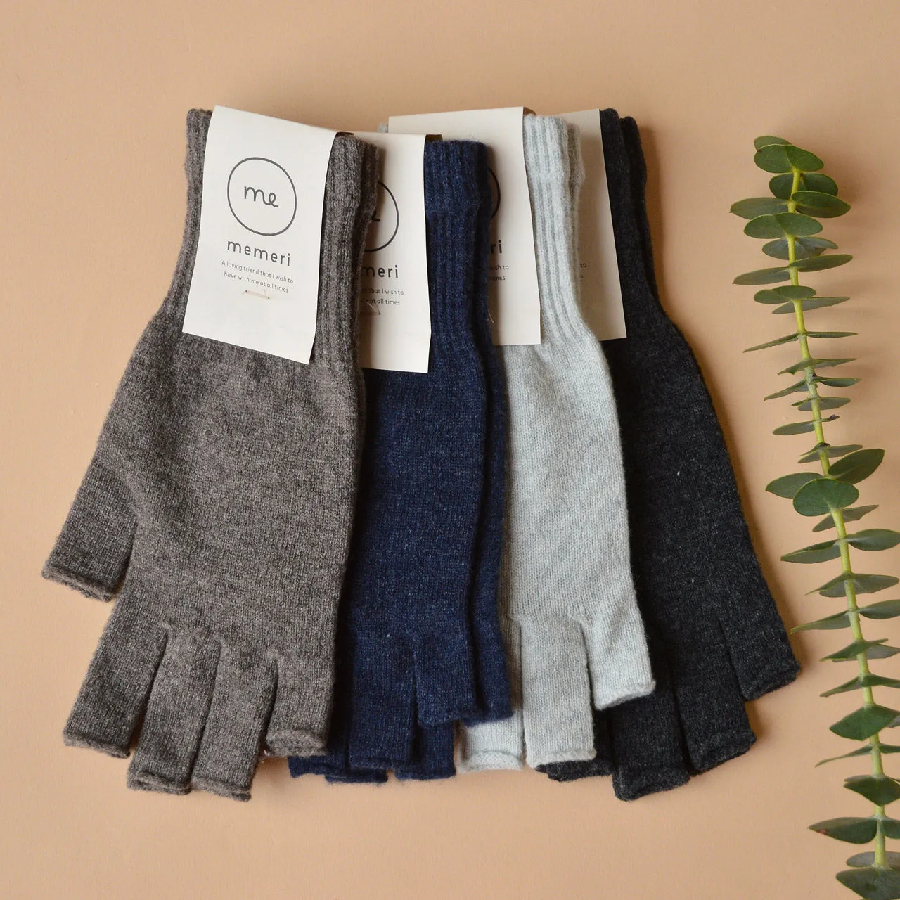 Memeri Fingertip-less Gloves - 100% Merino