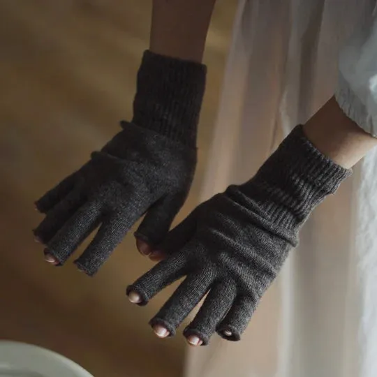 Memeri Fingertip-less Gloves - 100% Merino