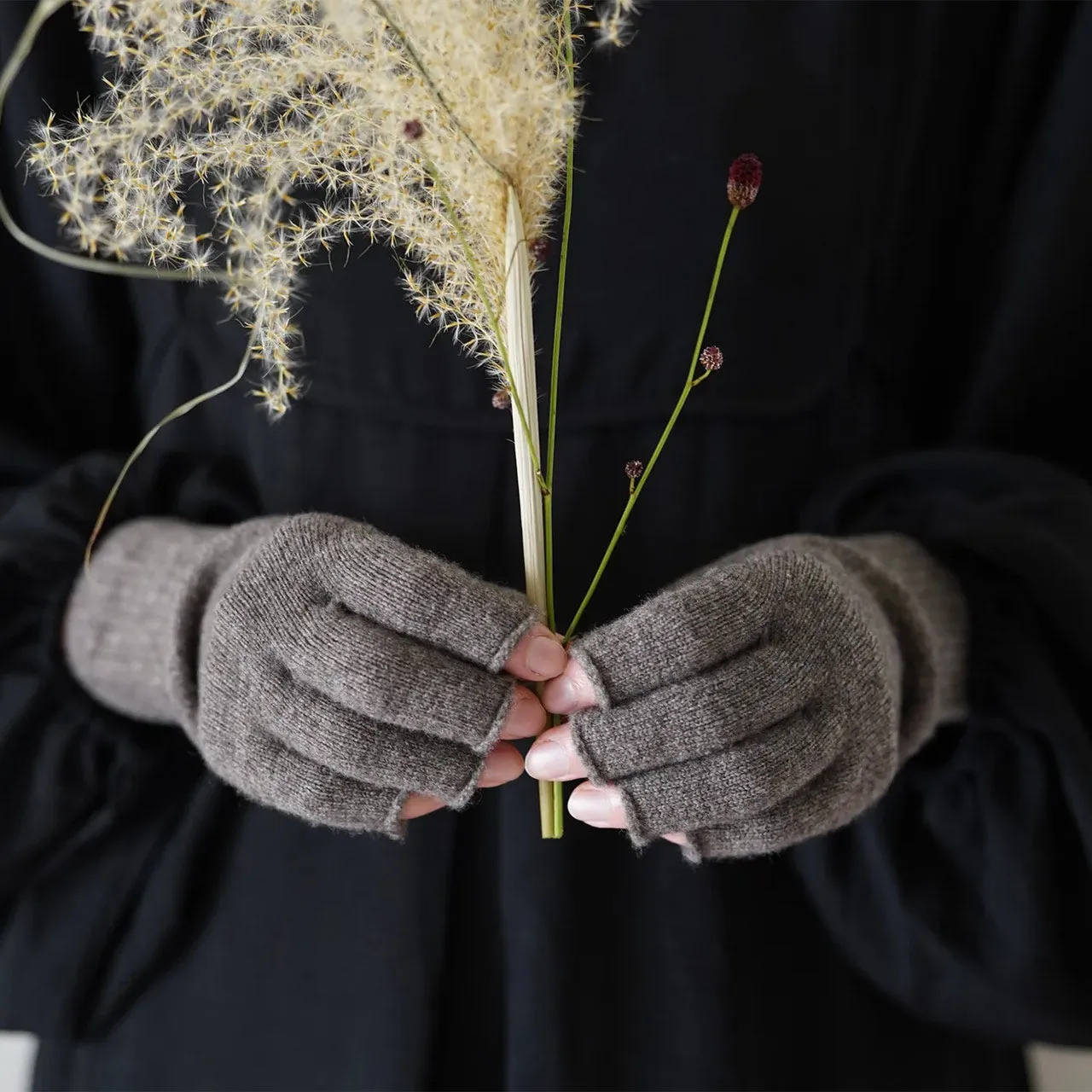 Memeri Fingertip-less Gloves - 100% Merino