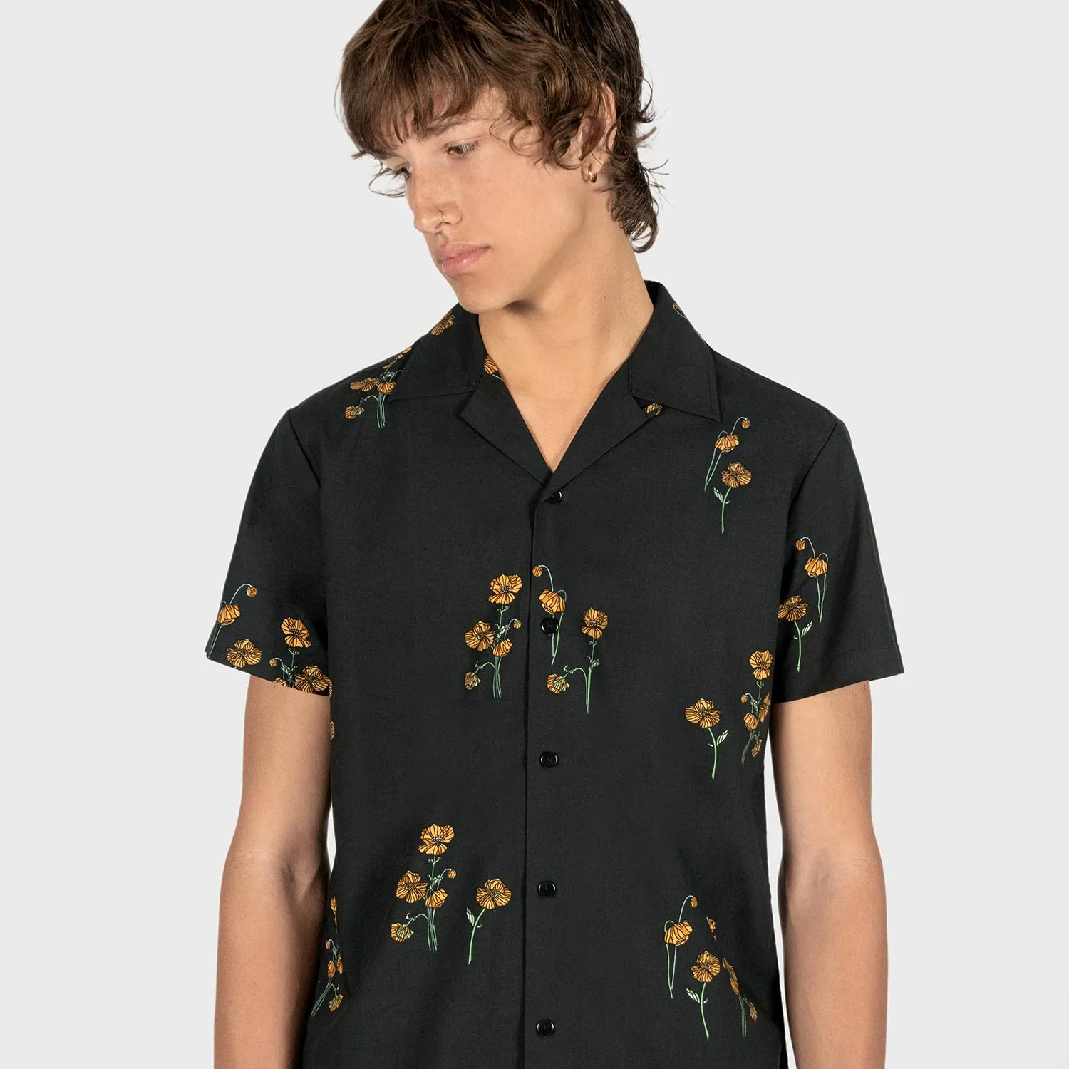 Men's St. Peter S/S Shirt - Black and Gold