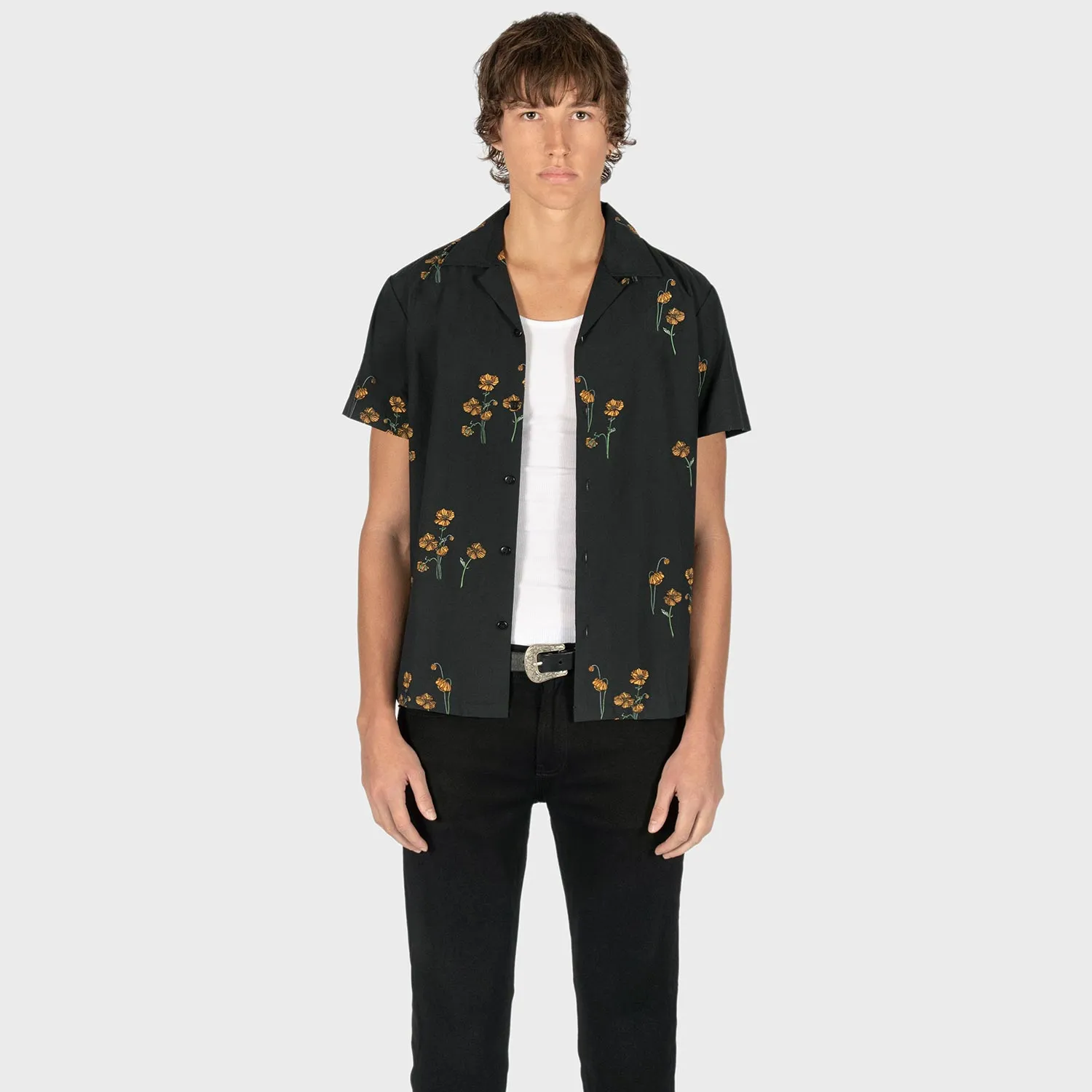 Men's St. Peter S/S Shirt - Black and Gold