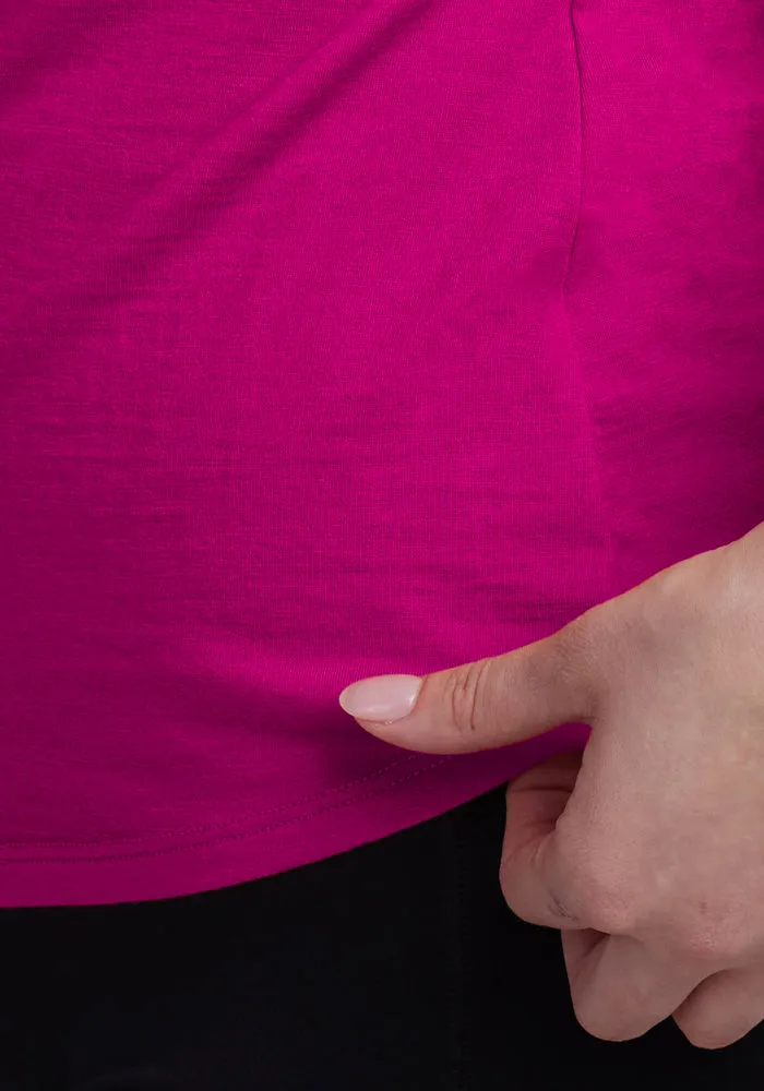 Mia V Neck - Berry Punch