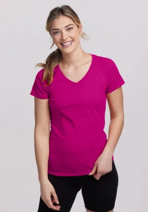 Mia V Neck - Berry Punch